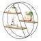 Vintiquewise Modern Decorative Wall Shelf - Stylish Multi-Functional Metal Display for Entryways, Bathrooms, Bedrooms, Living Rooms, and Offices
